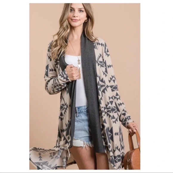 ❗️NEW❗️Aztec Open Cardigan - Picture 5 of 8